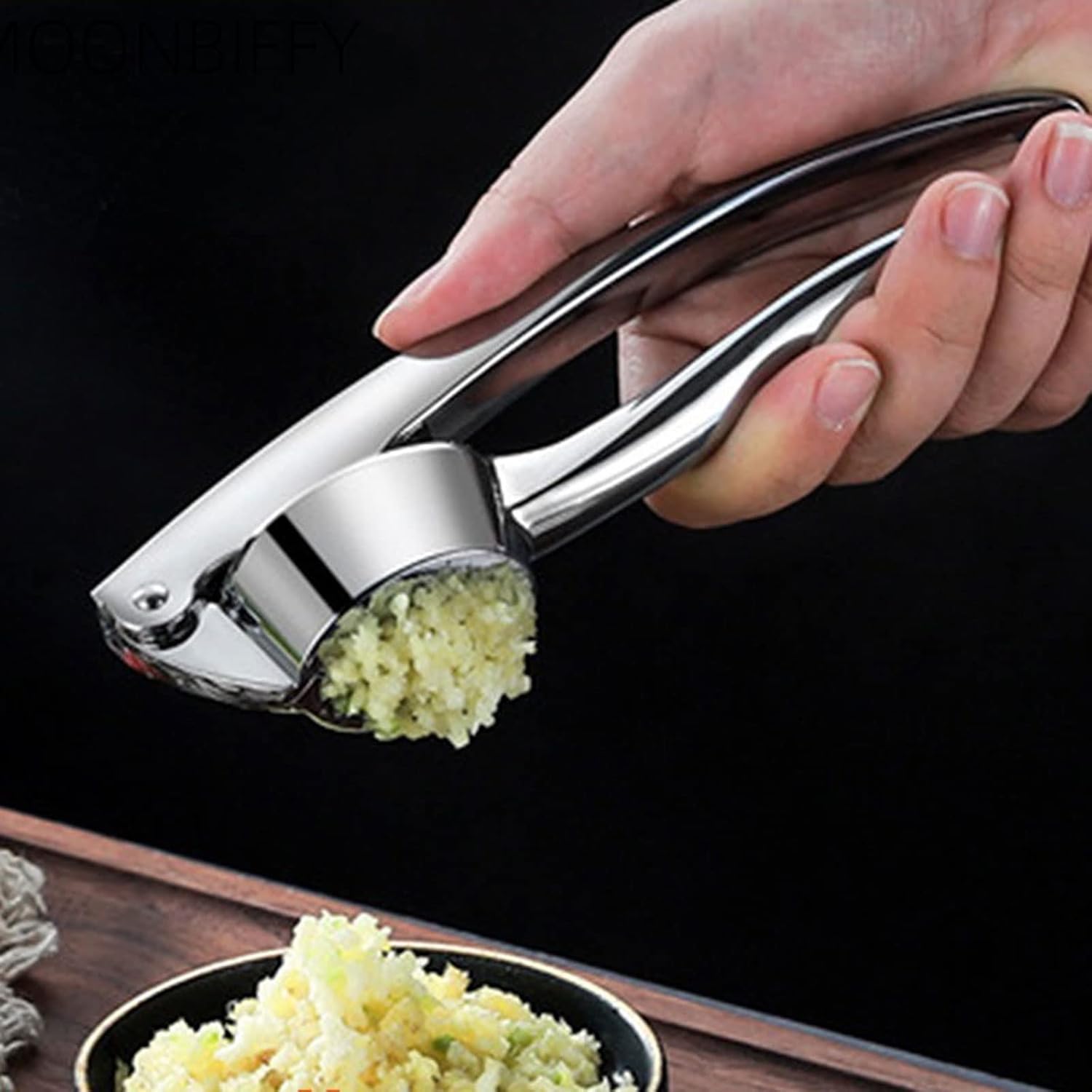 Zinc Alloy Garlic Press Manually Mashed Machine Crusher Handheld Cooking Ginger Crusher Kitchen Tools Chopping Squeezer