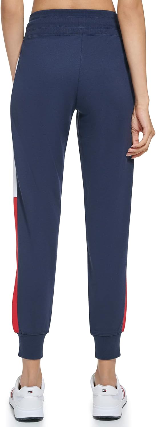 Tommy Hilfiger Women's Color Block Side Strip Tapered Jogger Sweatpants - Image 3