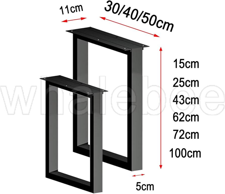 Amazon.co.jp: 2個 テーブル脚、ダイニングテーブル 鉄脚、机の足