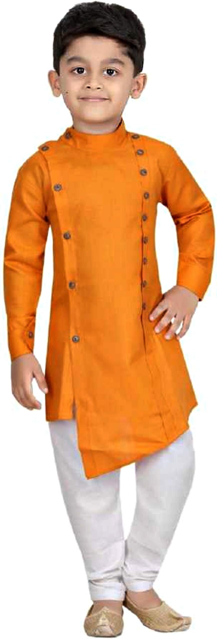 Kashvi Boy's Cotton Kurta Pyjama Dress Set