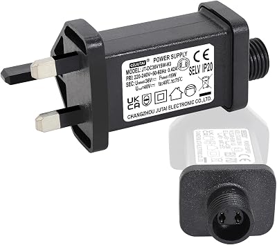 36V 15W String Lights Indoor-Outdoor Power Adapter for CZJUTAI JT-DC36V15W /12W /9W /7.2W /6W -IP20 Christmas Lighting [U7T5]