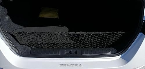 Miniatura 6 de Red de carga organizadora de maletero trasero para Nissan SENTRA 2013-2023  Red de carga estilo sobre para sedán  Organizador de maletero de coche