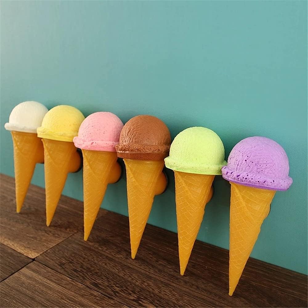Tonntyann アイスクリームのサンプル 6点セット かわいい 本物そっくり 果物模型 おケーキ屋