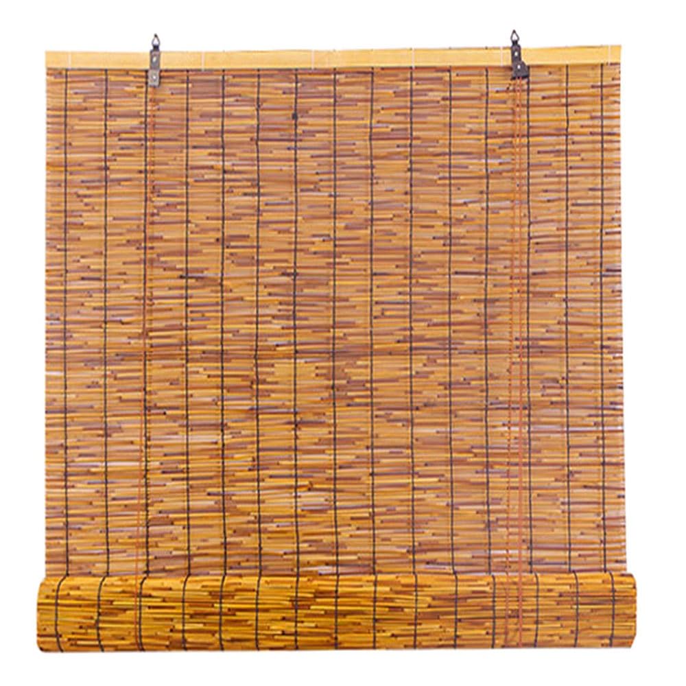 Bamboo Blinds Bamboo Roll Up Blind for Window Roman Window Shades Custom patio Roller Shades 50cm 62cm 74cm 86cm 98cm 110cm 115cm 120cm 130cm Cordless