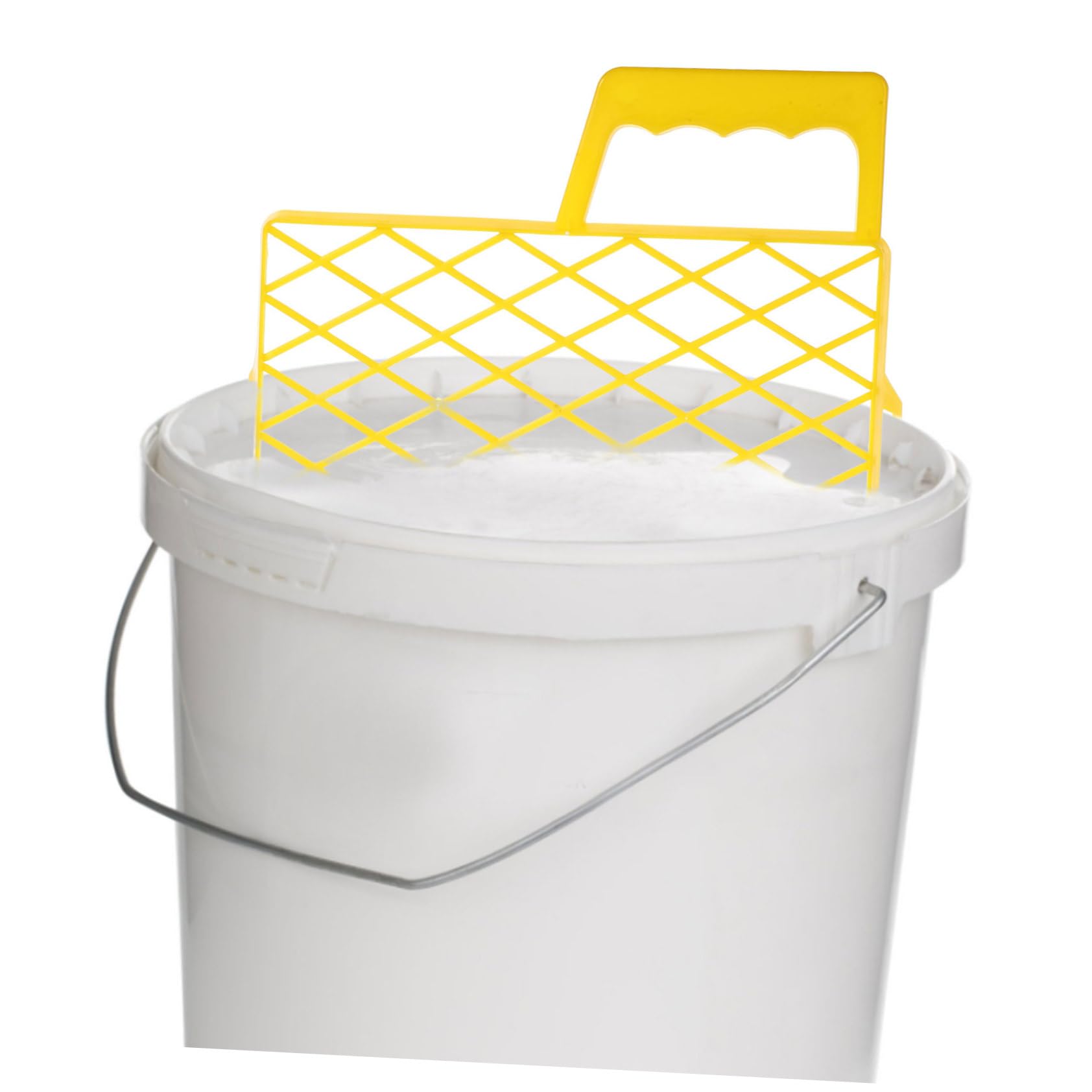 HOMSFOU Filtro Vernice in Plastica Abs con Struttura a Rete Gialla, Facile da Pulire, Design Multifunzionale per Progetti di Pittura Efficaci e Pratici
