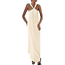 Womens 2025 Casual Long Summer Dresses Sleeveless Strappy Loose Flowy Beach Vacation Maxi Dress with Pockets