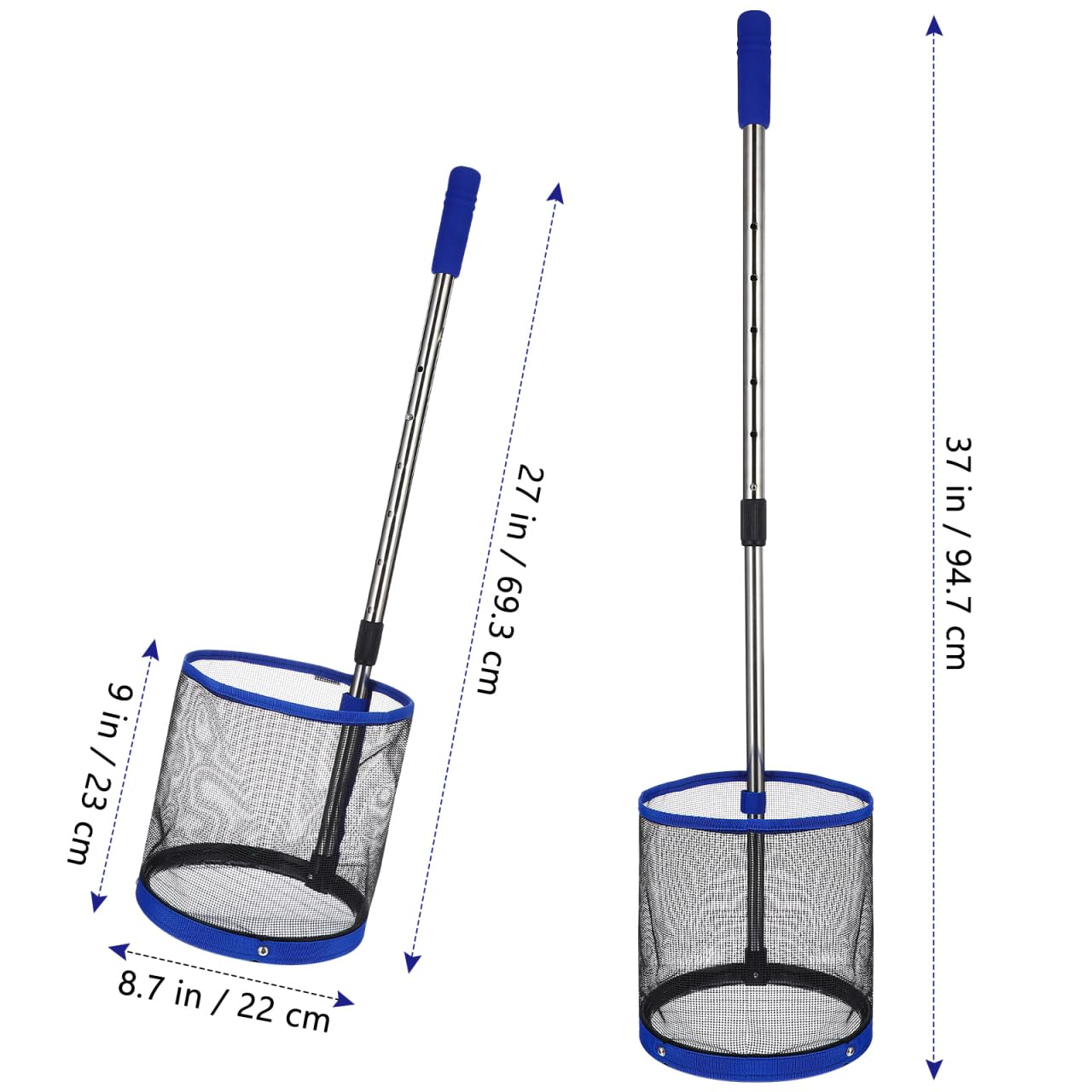 BESPORTBLE - Raccoglitore per palline da pong, regolabile, per contenere a 120 palline