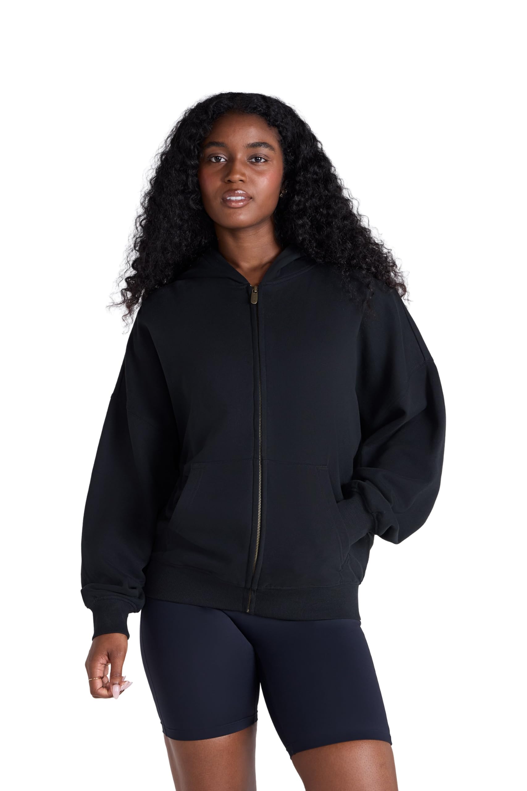 Animal Women's Black Idol Zip Through Hoodie L