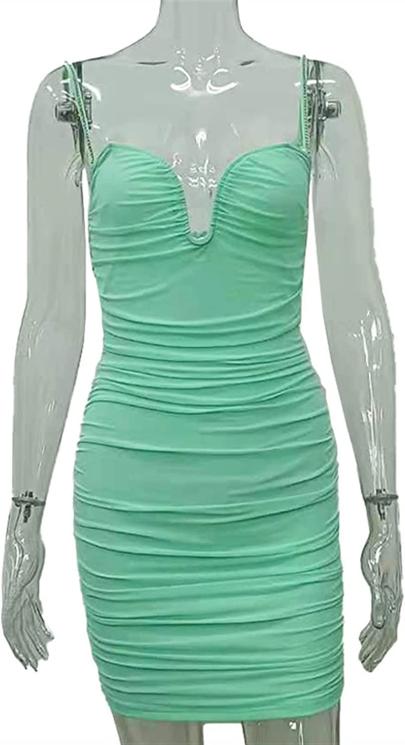 Verstellbarer Ersatz-Schultergurt, Handtaschenträger, Kleider, 2022 Sommer-Damen-Nachtclub, schulterfreies Sling-Mesh-Kleid mit Diamantenbesatz, Sommer, Sommerkleider (Farbe: Grau, Größe: X-Large) ( C