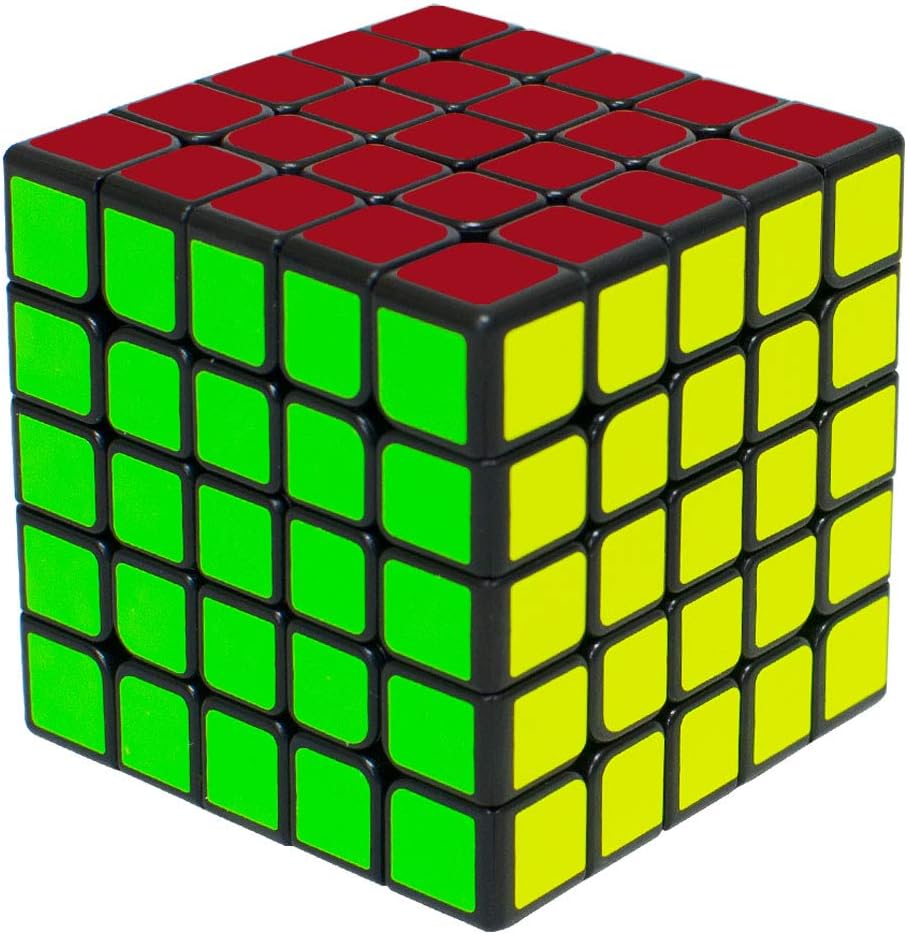 KidsPark 5x5 Speed Magic Cube, Puzzle Toys For Kids & Adults, Black