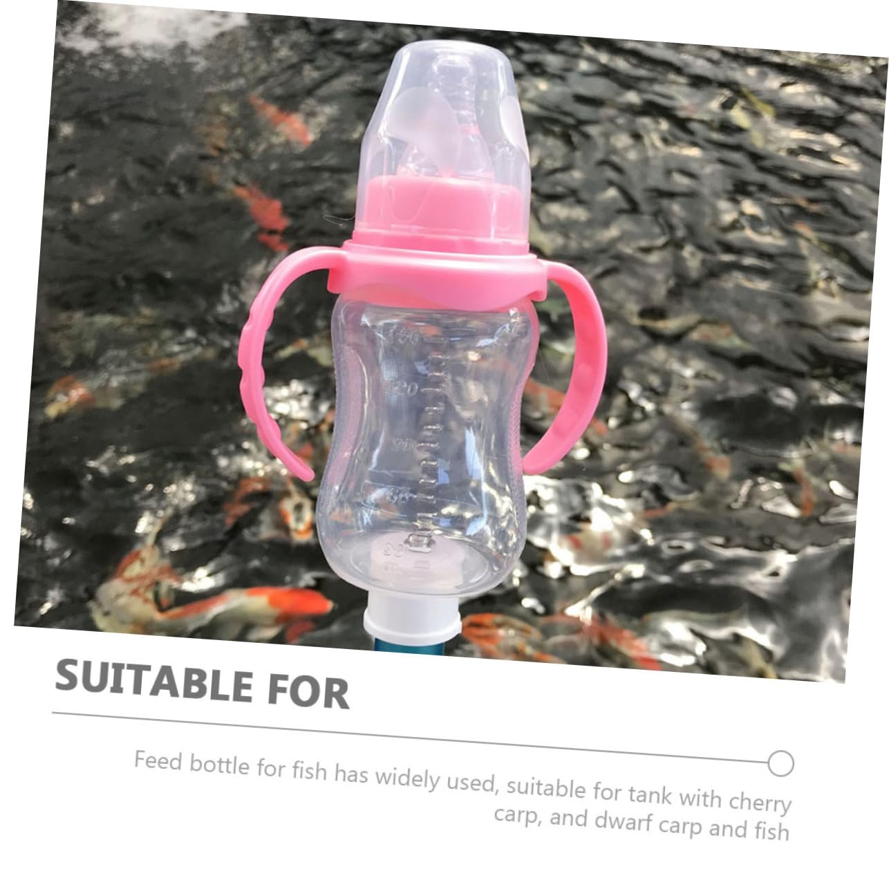 Amazon | HAKIDZEL 2個 鯉 餌 ボトル 餌 クリア 容器 ベタ 魚 水槽