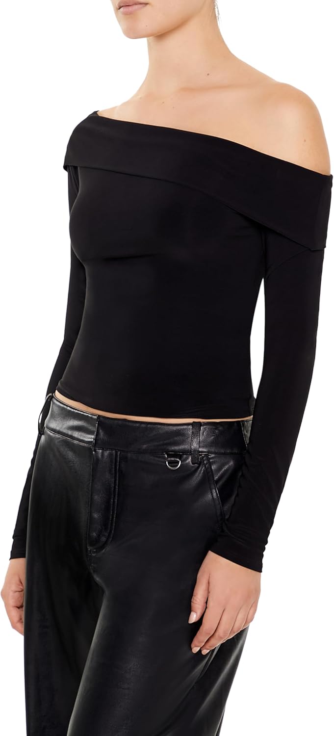 Forever 21 Womens Foldover Off-The-Shoulder Top - Image 4