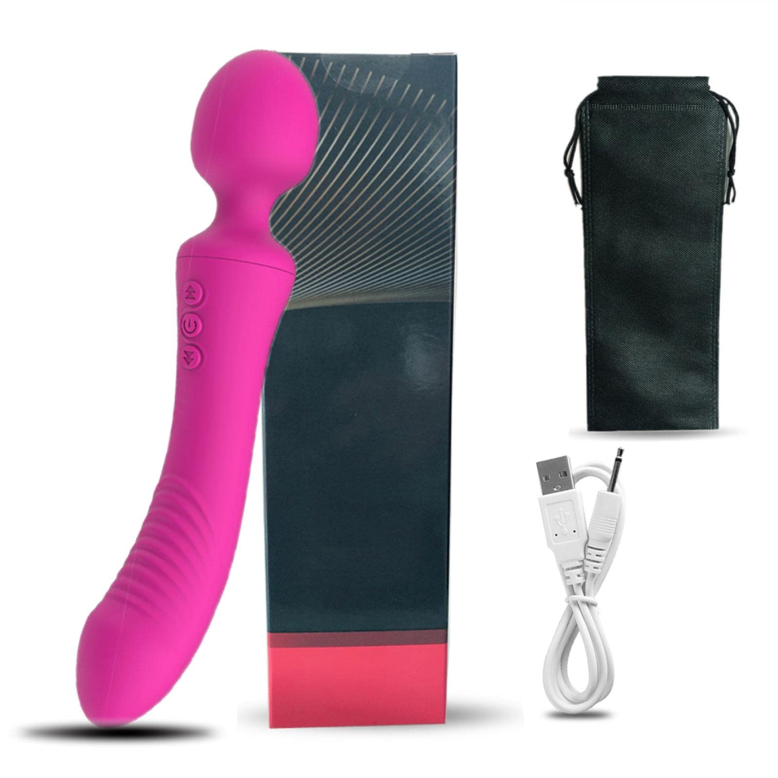 Dona Vibratori Potenti vibratori per le donne Dual Motors Bacchetta massaggiatore per il corpo Giocattoli del sesso femminile per le donne Masturbatore G-Spot Giocattoli per adulti