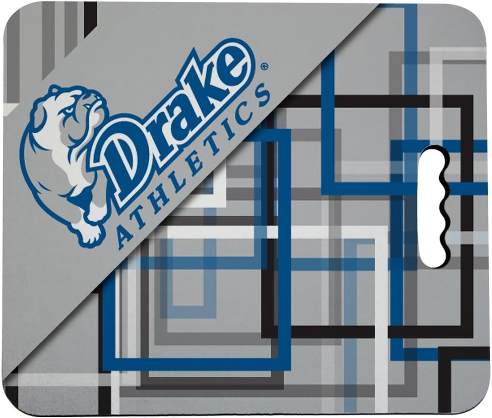 VictoryStore Outdoor Seat Cushions - Drake University Stadium Seat Cushion - Squares Design