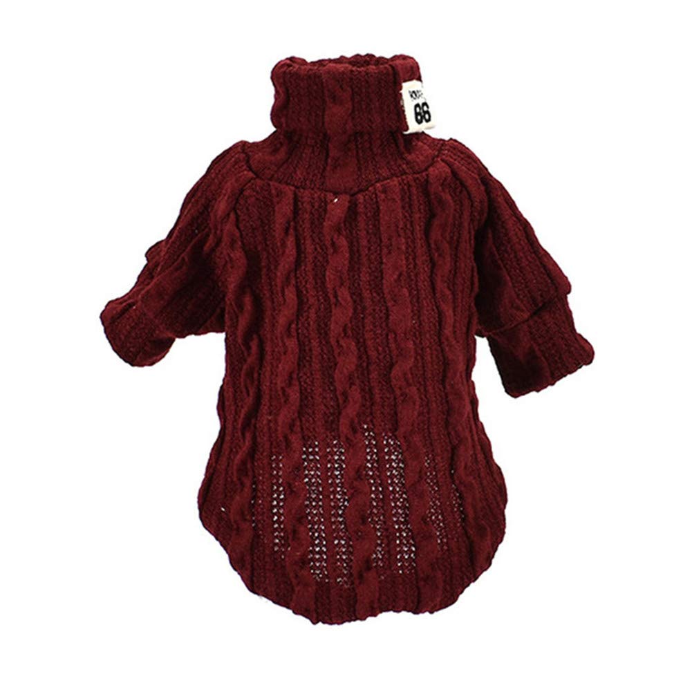 Pet chaud pull à col roulé, vêtements de bouledogue français, manteaux pour chiens, petits et moyens chiens sur des vêtements, des cadeaux pour animaux de compagnie de mode, six styles XS-L,5,L