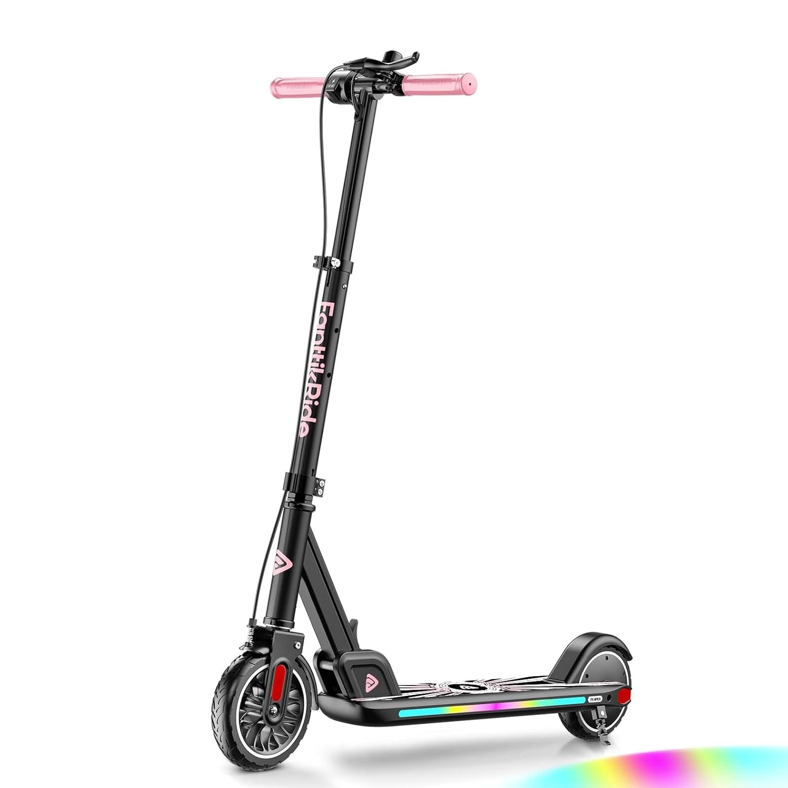 FanttikRide T9 Apex Patinete Eléctrico para Niños de 1,3 a 1,7 m, Motor 200 W, Luces LED, Altavoz Bluetooth, Velocidades de 11/16/19 km/h, Altura Ajustable, Plegable, hasta 40 Minutos de Uso