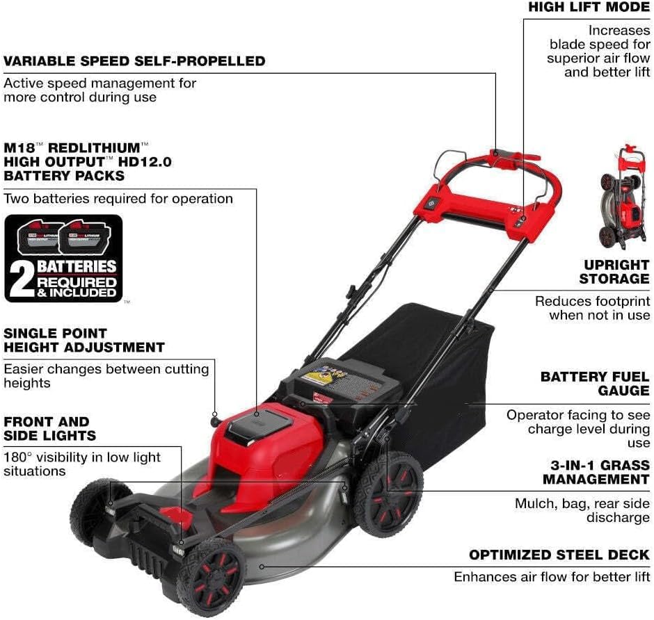 Milwaukee 2823-22HD Mower - Image 4