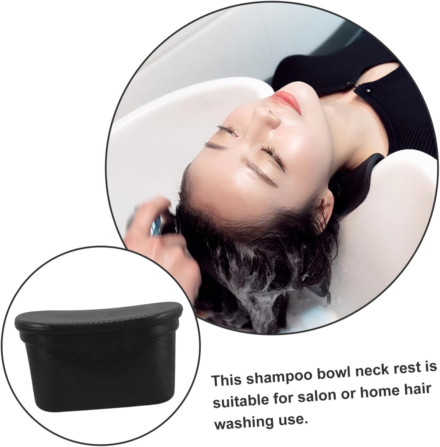 Ipetboom Ergonomic Bath Spa Pillow Reusable Shampoo Neck Support Comfortable Hair Washing Cushion