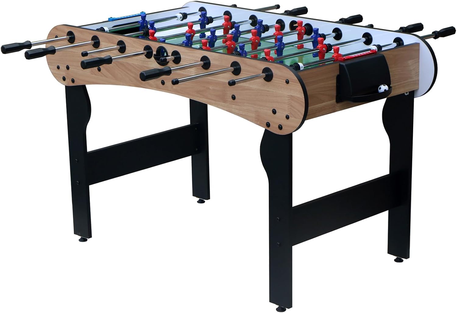 48'' Foosball Tables Adult Size, Foosball Table with 2pcs Ball, Football Table & Soccer Tables for Office School Clubs Family, Easy Assembly, Easy Store