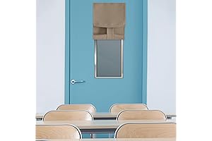 PONY DANCE Lockdown Shades - Classroom Door Window Cover, Blackout Shades for...