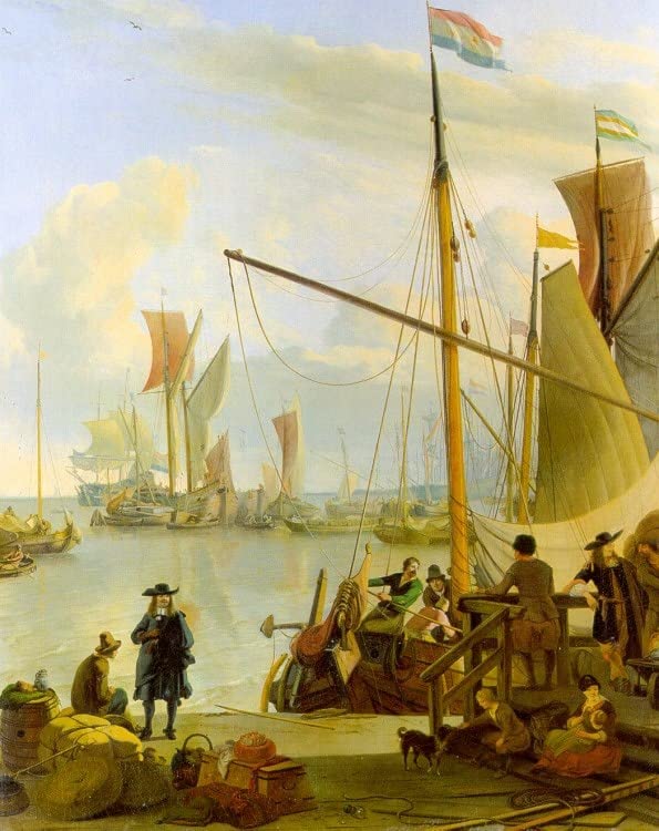 Peinture classique d'Amsterdam : évadez-vous avec cette toile marine 60x90