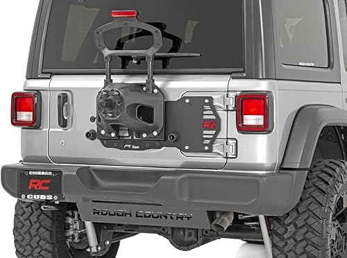 Rough Country Kit de refuerzo para portón trasero para Jeep Wrangler JL - 10603 2018-2022, negro