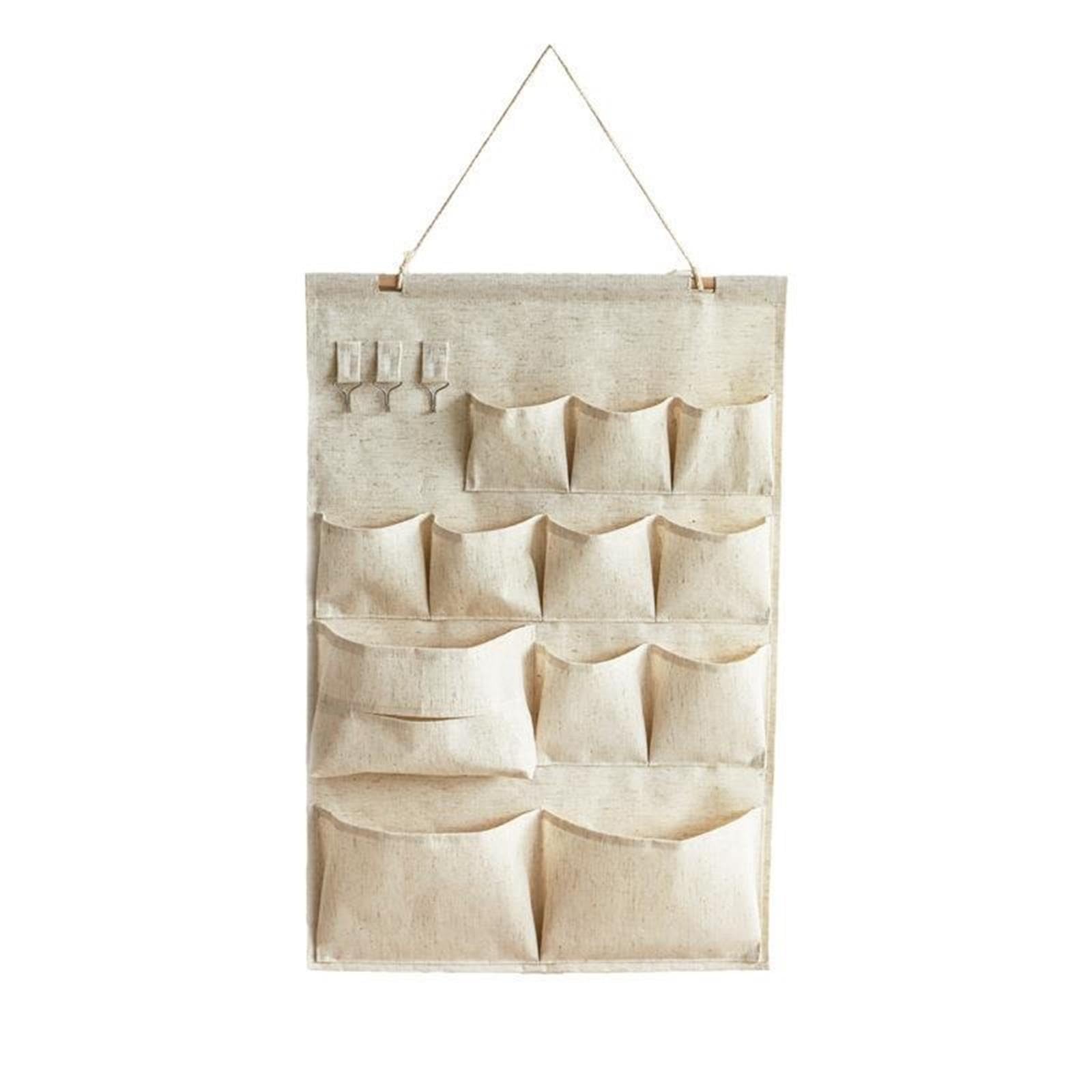 Borsa portaoggetti a parete da 2 pezzi per Camera Bagno