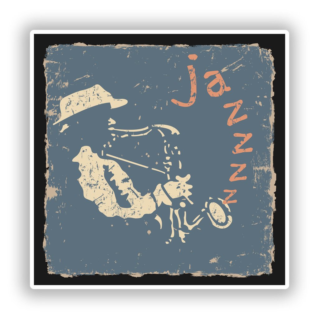 Destinationvinyl Multi 2 X 10Cm/102Mm Jazz Vinyl Stickers Travel Luggage #10286