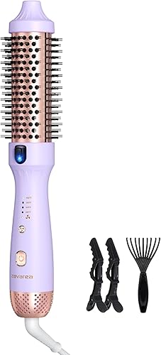 Miniatura 9 de zavarea Cepillo térmico, cepillo redondo calentado de 1.5 pulgadas, rizador de iones negativos de 2,624.7 ft para menos encrespamiento, juego de 4