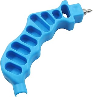 Hordion 2-in-1 Drip Irrigation Tubing Hole Punch & Fitting Insertion Tool Kit Drip Tube Hole Punch for Easier 1/4" Inch Fitting & Emitter Insertion Drip Sprinkler Systems, Blue
