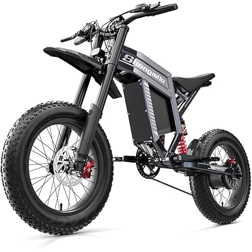 Shengmilo S900 E Bike,Electric Bike,42MPH 150NM,1500W,Peak 3000W,Electric Bike for Adults,20x4.0 Fat Tire,60V 30Ah Battery,Electric Motorbike,Electric-Dirt-Bike,Front Fork Suspension