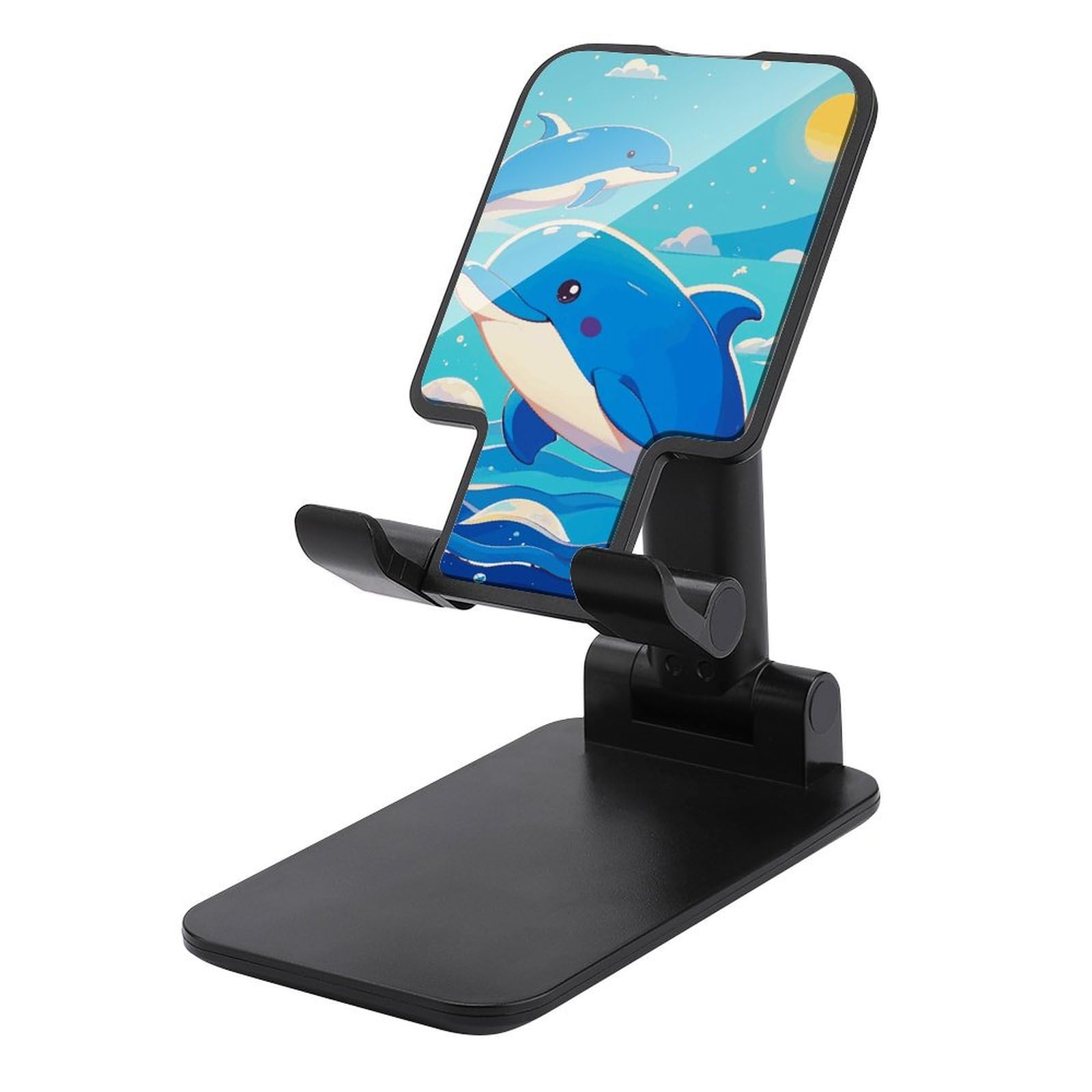 Support de téléphone portable pliable dauphin réglable pour smartphone Android et iPhone