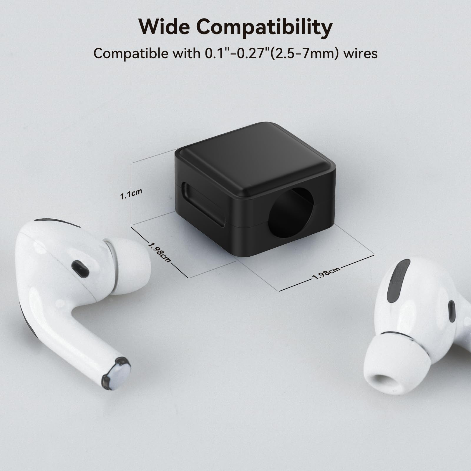 12 Clip Magnetiche Per Cavi – Organizer Da Scrivania – Supporto Autoadesivo – Per USB, Audio, Cavi Di Ricarica