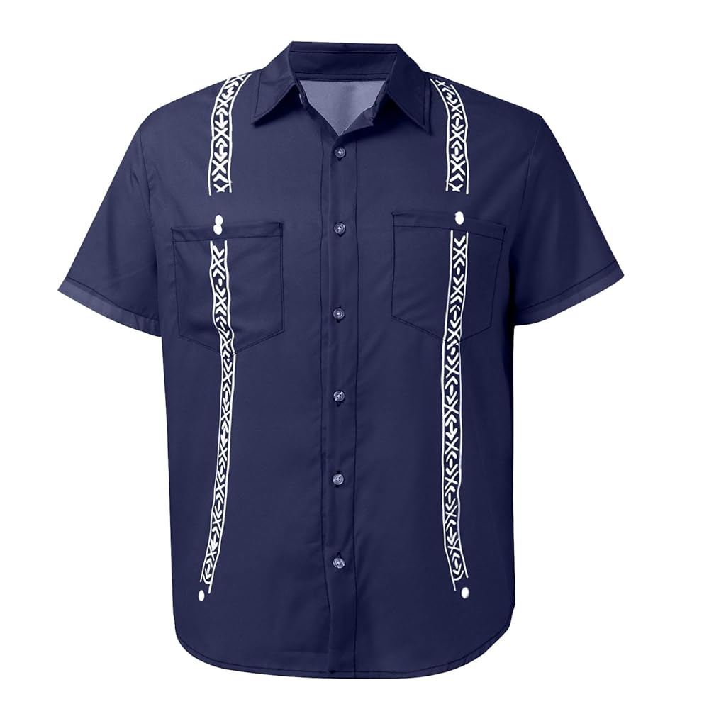 Camisa Hombre Verano WAZHAKU Camisa Holgada De Algodón Y Lino