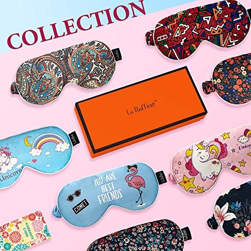 Eye Mask for Sleeping & Dry Eyes with Fashion Patterns Super Smooth Sleep Mask Blindfold Block