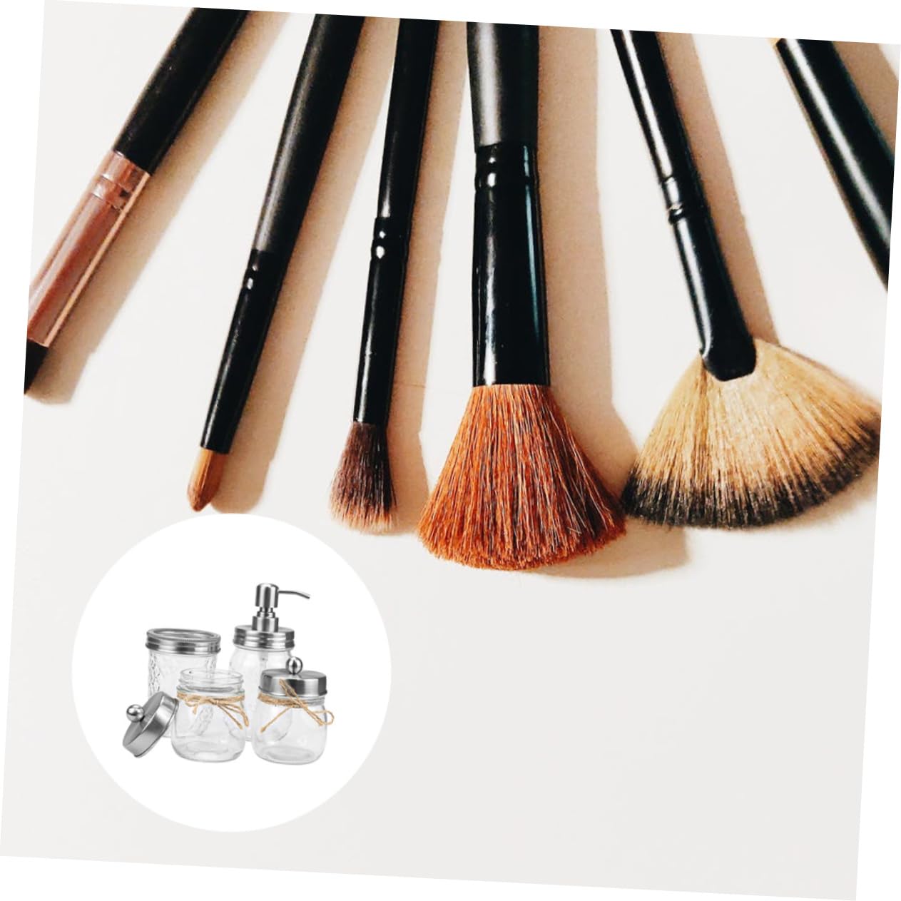UKCOCO Vasos para Cepillos De Dientes Accesorios De Baño Loción De Vidrio Porta Hisopos para Baño Vaso para Cepillo De Dientes para Cuarto De
