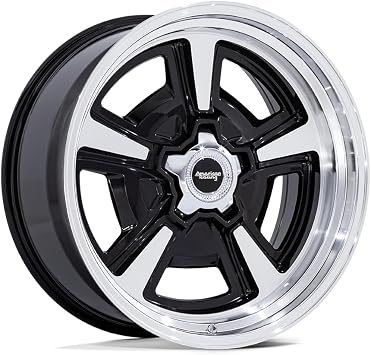 American Racing Vintage VN517 18X8 5X5.0 G-BLK-MC-DL 0MM - VN517BD18805000