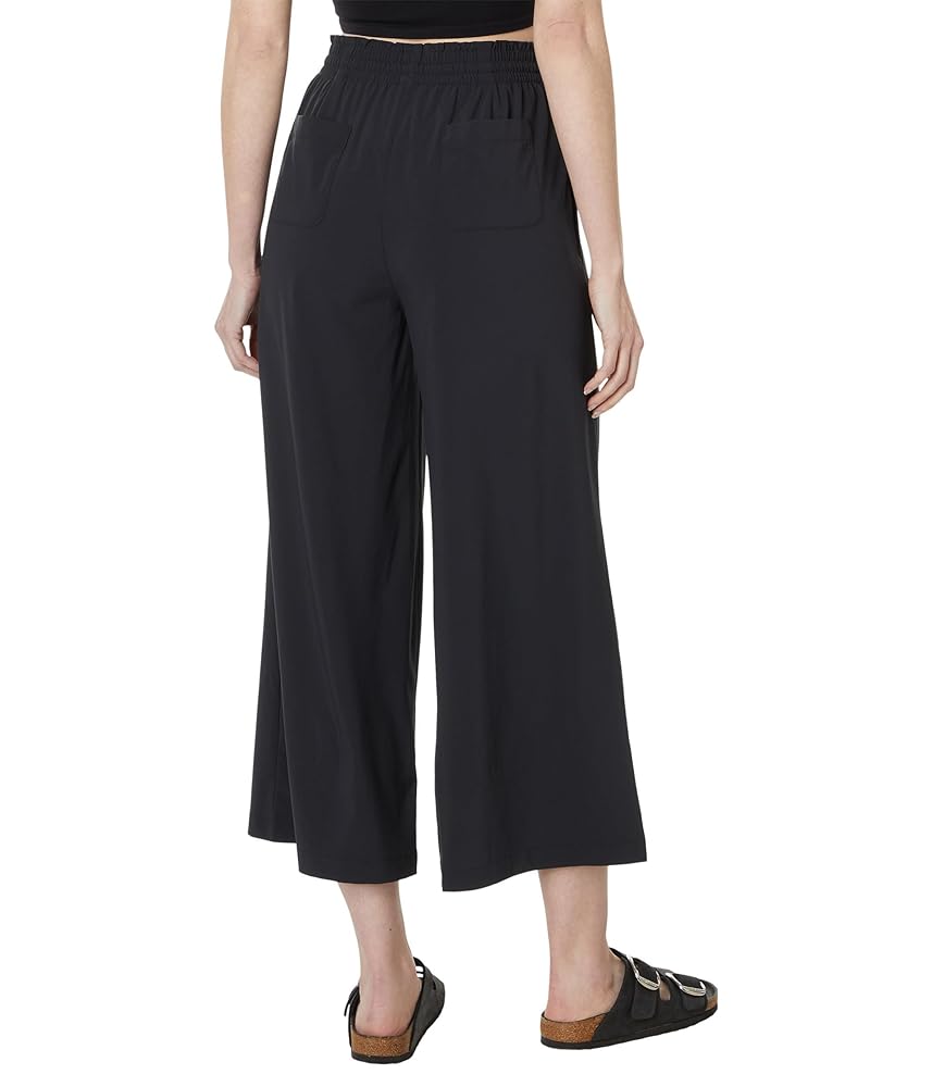 Toad&Co Sunkissed Wide Leg Crop Pants Black SM (US 4-6) at
