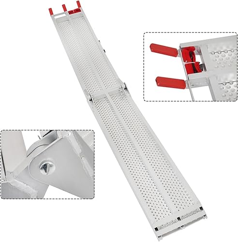 Miniatura 4 de SEBLAFF Rampa de carga de motocicleta de 7.5 pies de largo x 6 pulgadas de ancho, 750 libras de repuesto para camioneta, camión, remolque,