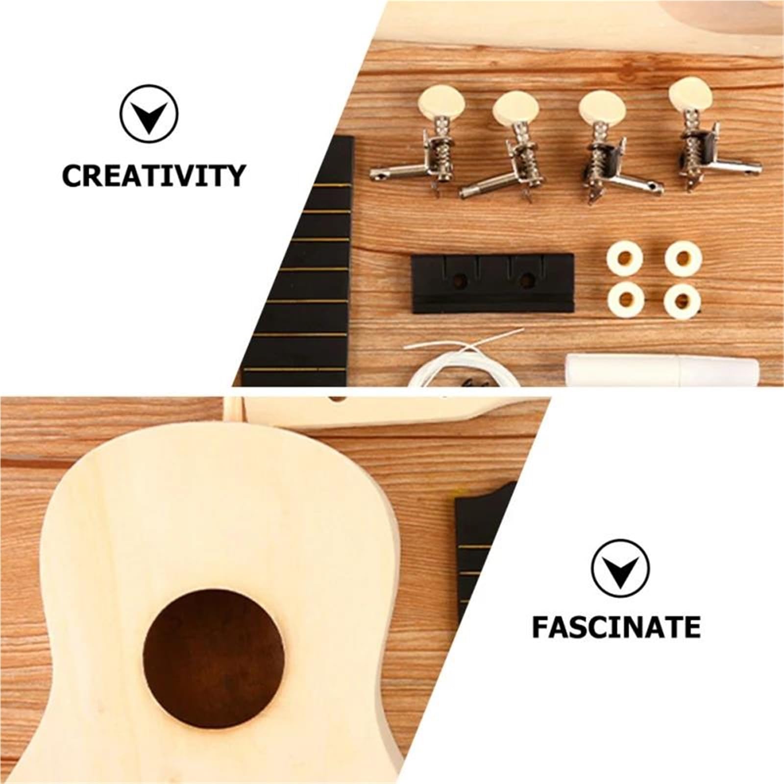 Profesjonalna Ukulele Drewniany Instrument Muzyczny Strunowy Ukulele Dla Początkujących Pokrowiec Na Instrument Wytrzymały