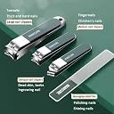 VORLA Stainless Steel Professional Manicure Set Nail Cutter For Women Nail Scissors Luxury Grooming Kit Manicure Pedicure Kit For Women & MeN (10 IN 1 Manicure) gallery image