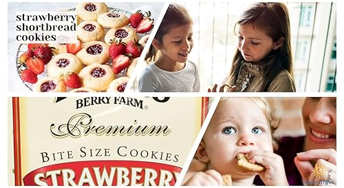 Miniatura 4 de EDYOS Knott's Berry Farm - Galletas de mantequilla prémium de tamaño bocado de frambuesa, bolsas de 2 onzas, paquete de 12 (frambuesa, paquete de 12)