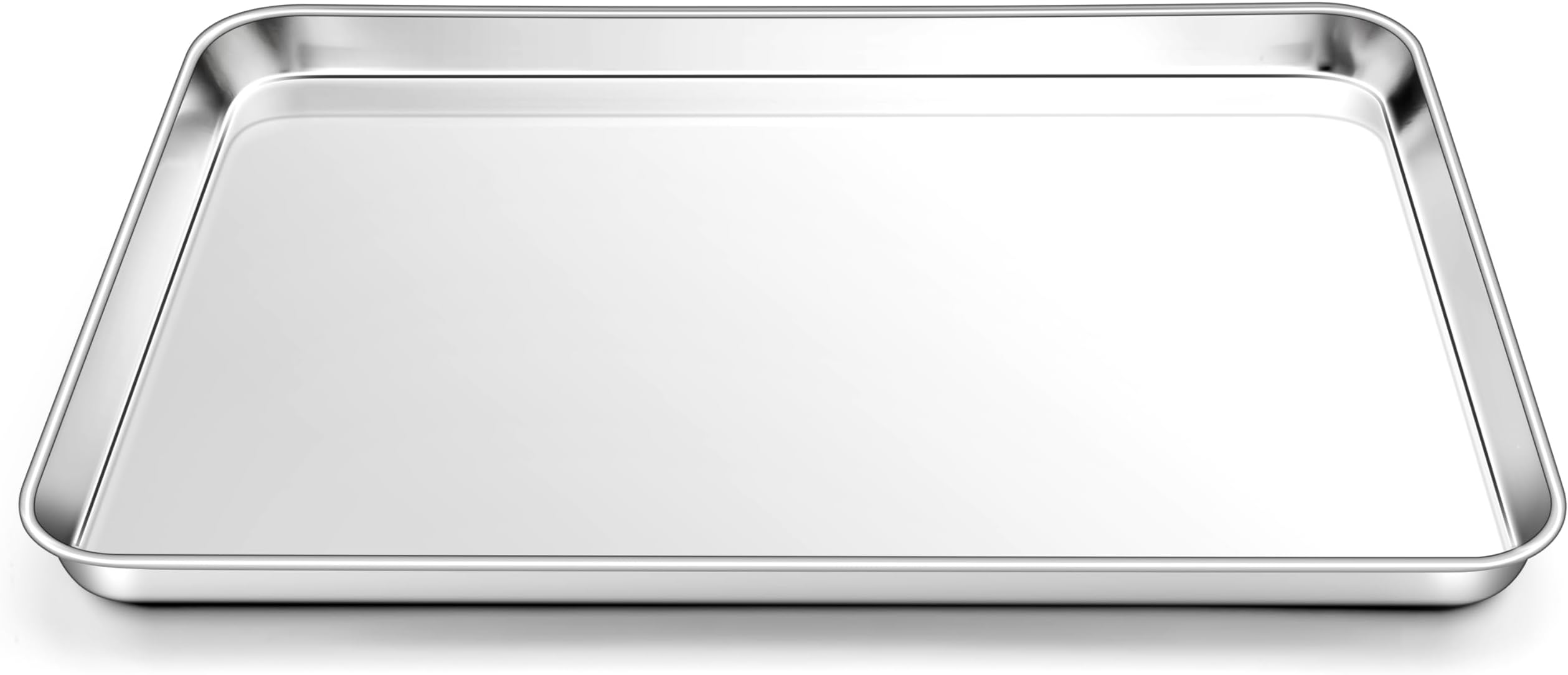 Homikit 1 Pack Baking Sheet, 18 x 13 Inches Stainless Steel Large Cookie Pan, Heavy Duty Metal Half Sheet Tray for Oven Baking Roasting Cooking, Rustproof & Nonstick, Dishwasher Safe