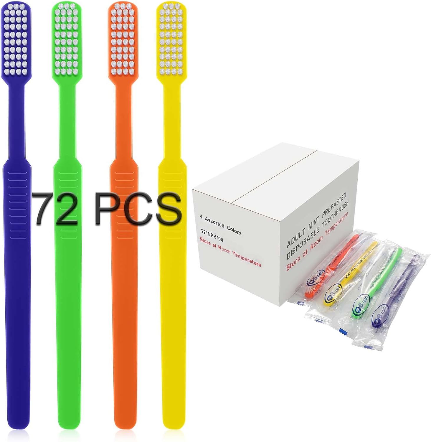 Prepasted Toothbrush Individually Wrapped Disposable Pre