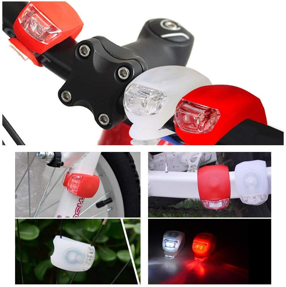 Gadget Deals Bicycle Safety Cycle Blinker Light LED Front Cycle Blinking Light Rear Light Combo Cycle Warning Light Combo