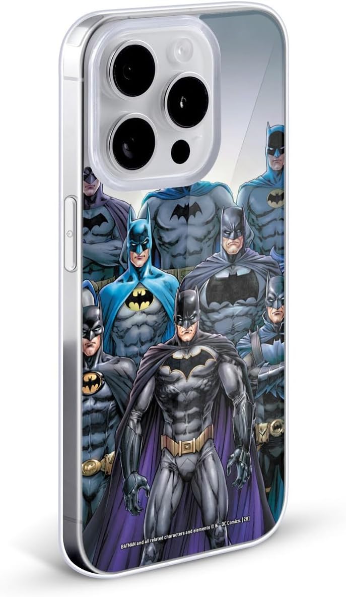Head Case Designs Officially Licensed Batman DC Comics Through The Years Iconic Comic Book Costumes Gel Case [Military Grade Protection] Compatible with Apple iPhone 13