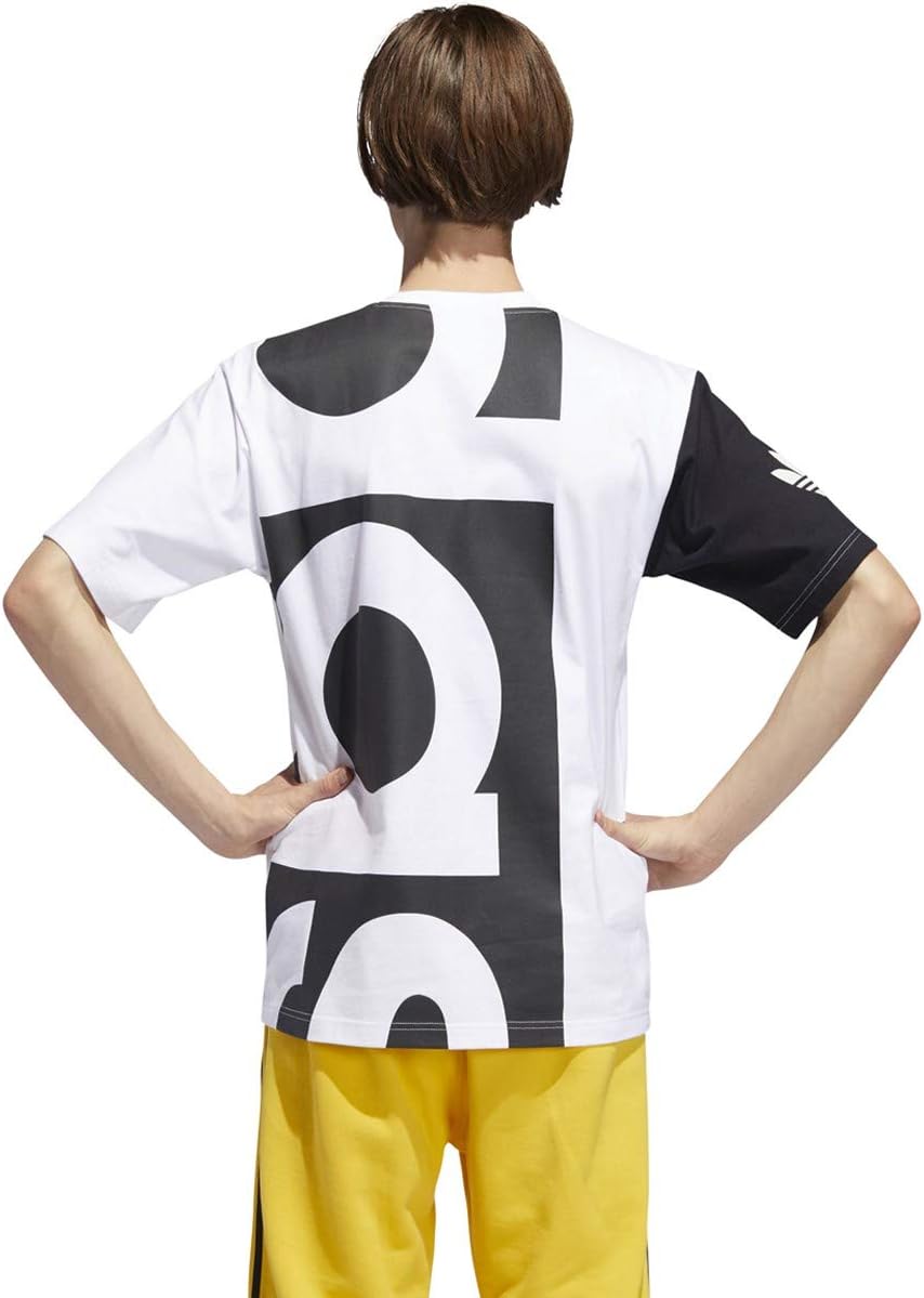 adidas Men's Originals Big Adi Tee Black/White dy6653 (Size S)