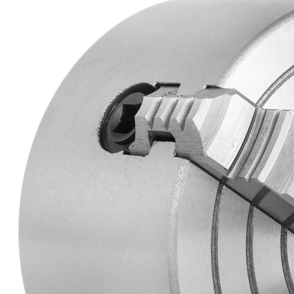 SIKUAI 80 mm 3" n.º K72-80 Mandril de torno reversible de 4 mordazas independiente Accesorios para máquinas de torneado Acero plateado Para máquinas de rectificado/taladrado/fresado