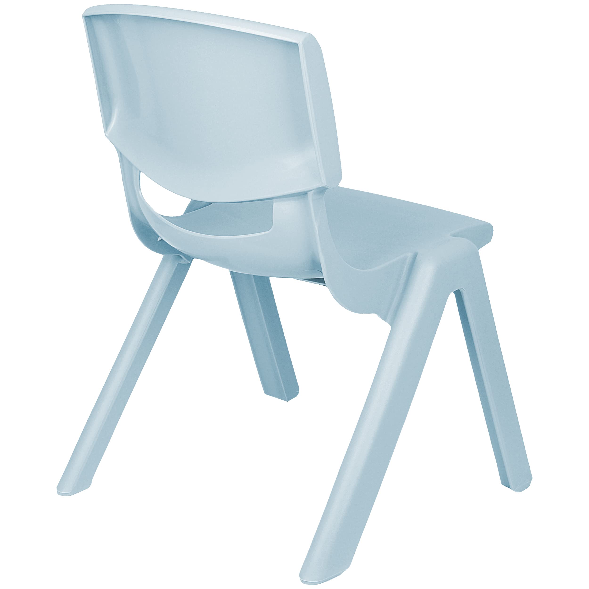 alles-meine.de GmbH 2 Stück - Kinderstühle/Stühle Farbe wählbar blau/eisblau - Pastell - Plastik - bis 100 kg belastbar/kippsicher - für INNEN & AUßEN - 0-99 Jahre - ..