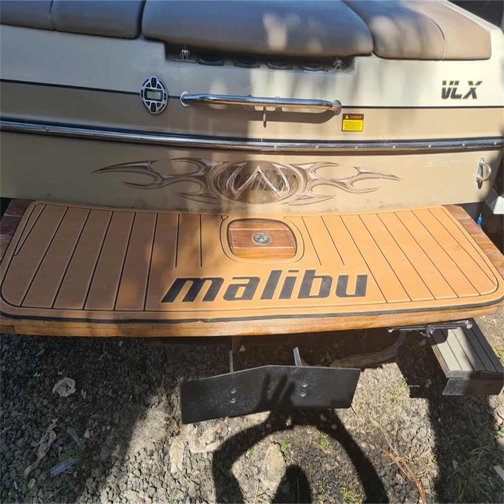Boat EVA Faux Teak Decking Floor Compatible with 2014 Malibu 23 LSV Swim Platform Cockpit Pad Boat EVA Foam Teak Deck Floor Mat